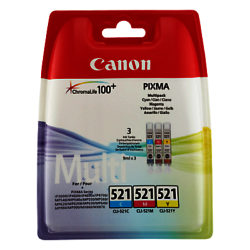 Canon CL-521 Colour Inkjet Cartridge Multipack